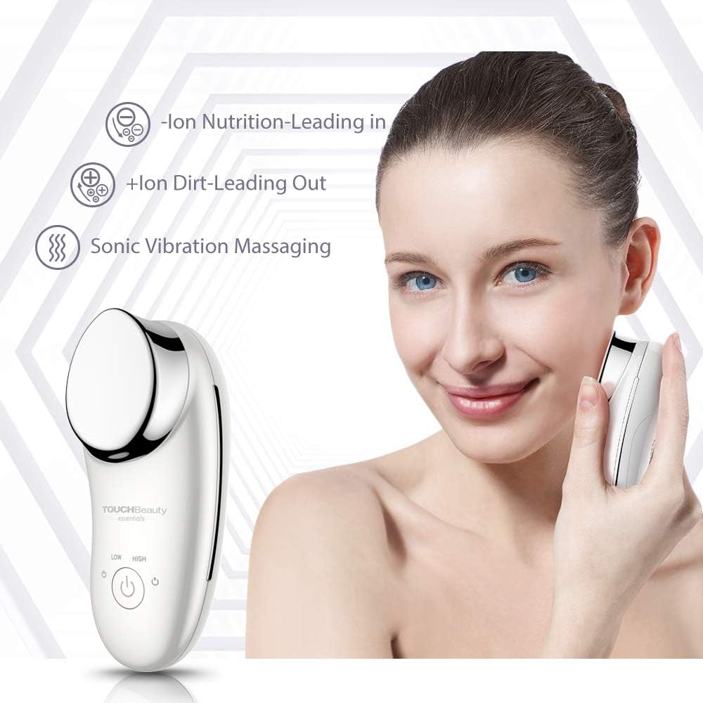 Ionic Facial Massager Deep Cleanser with Vibration Massaging Deep Moisturizer Cleanser Device, Positive and Negative Ions Massager