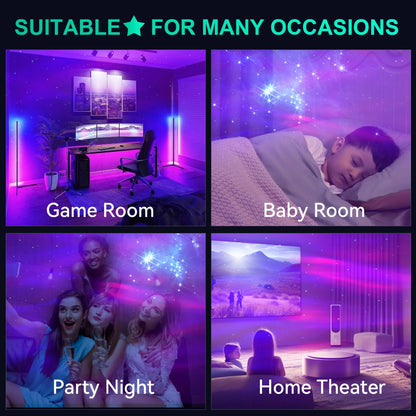 Star Projectors, Galaxy Projector Light for Bedroom ,Timer Remote Ceiling Lamp Night Light for Kids Black